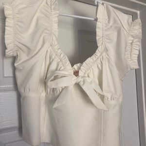 tie front bustier top